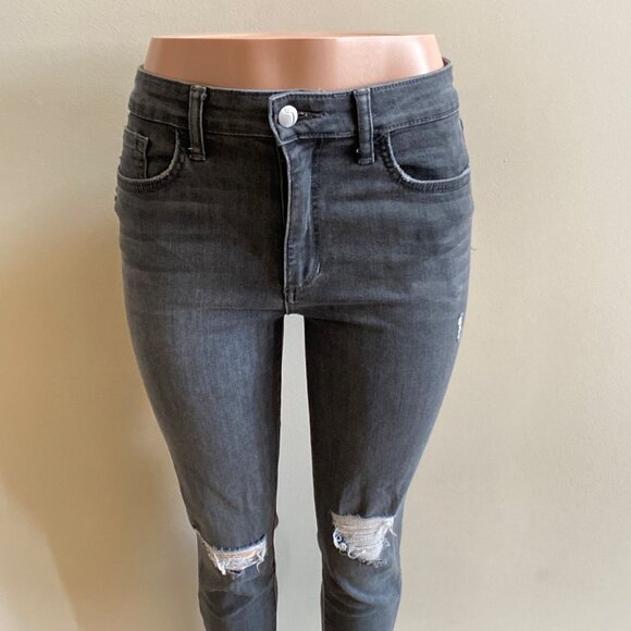 Joe's Distressed High-Rise Ankle Skinny Jeans, Size 29 - Picture 7 of 14